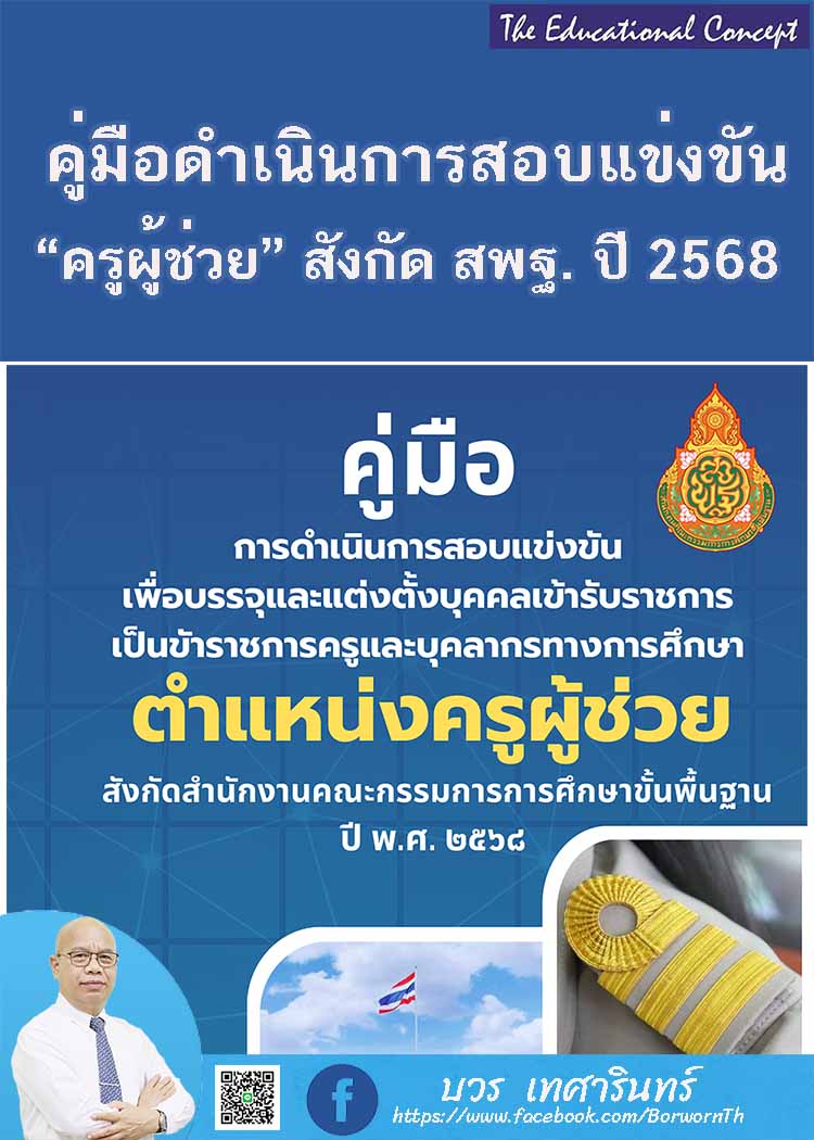 คู่มือการดำเนินการสอบแข่งขัน “ครูผู้ช่วย” สังกัด สพฐ. ปี 2568