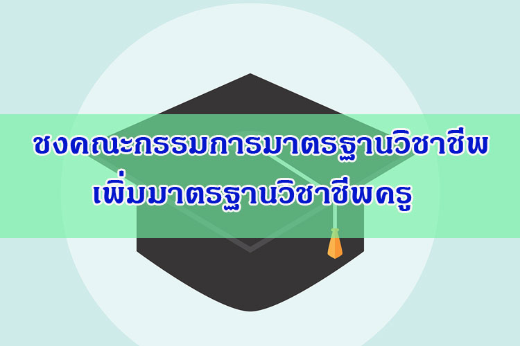 ชงคณะกรรมการมาตรฐานวิชาชีพเพิ่มมาตรฐานวิชาชีพครู