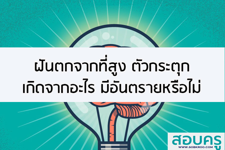 ฝันตกจากที่สูง ตัวกระตุก เกิดจากอะไร มีอันตรายหรือไม่