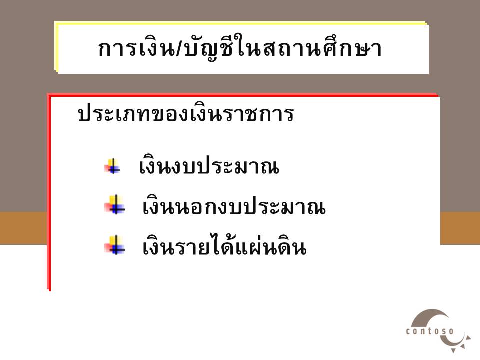 การบริหารงานในหน้าที่ ; การบริหารงานการเงินและสินทรัพย์ของสำนักงานเขตพื้นที่การศึกษา(2)
