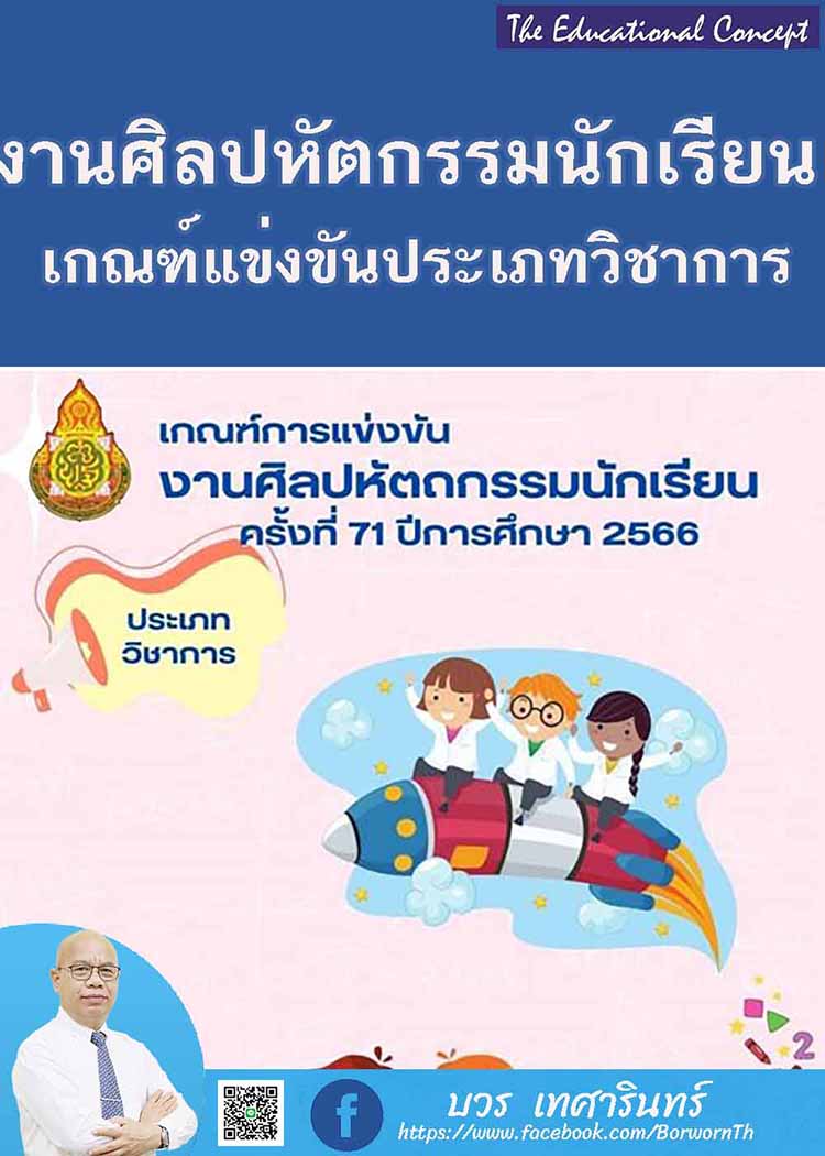 เกณฑ์การแข่งขันงานศิลปะหัตกรรมนักเรียน ครั้งที่ 72