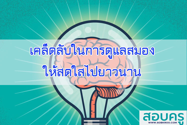เคล็ดลับในการดูแลสมองให้สดใสไปยาวนาน