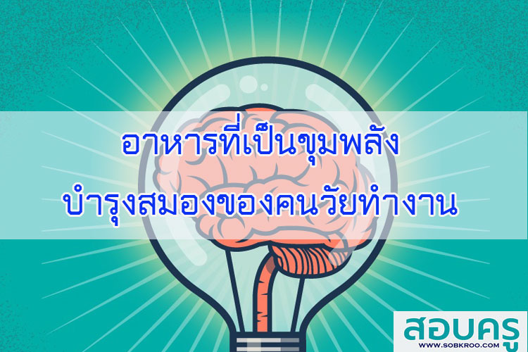 อาหารที่เป็นขุมพลังบำรุงสมองของคนวัยทำงาน