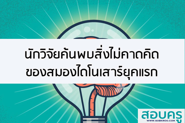 นักวิจัยค้นพบสิ่งไม่คาดคิดของสมองไดโนเสาร์ยุคแรก