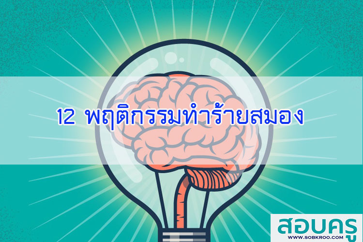 12 พฤติกรรมทำร้ายสมอง