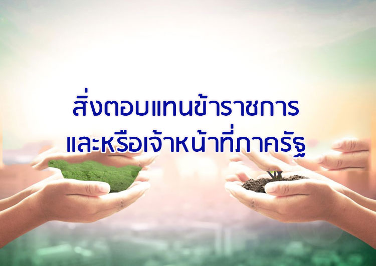 สิ่งตอบแทนข้าราชการและหรือเจ้าหน้าที่ภาครัฐ