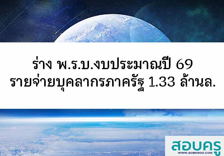 ร่างพรบ.งบประมาณรายจ่ายประจำปีงบประมาณ พ.ศ. ๒๕๖๙
