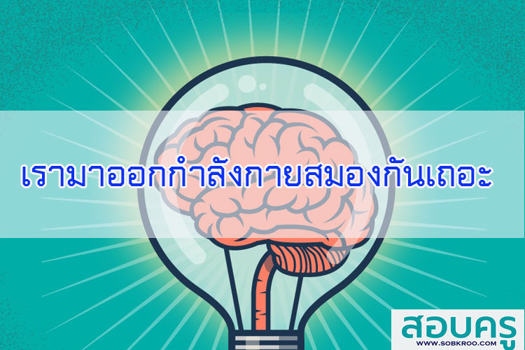 เรามาออกกำลังกายสมองกันเถอะ