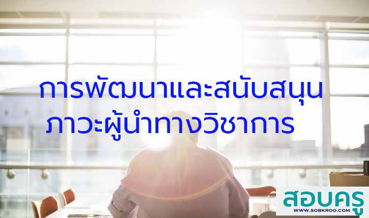 การพัฒนาและสนับสนุนภาวะผู้นำทางวิชาการ