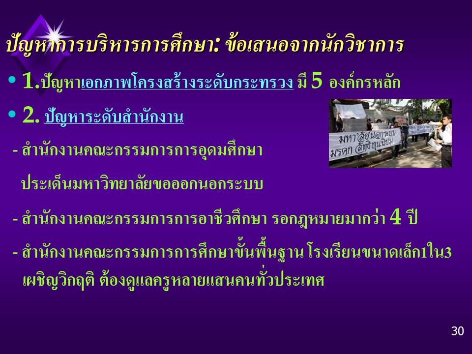 การบริหารจัดการแนวใหม่ ; การบริหารการศึกษาสู่การพัฒนาประเทศ (2) 